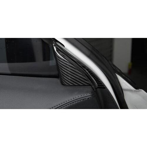 For Mazda CX-5 CX5 Accessories 2017-2020 ABS Matte/Carbon fibre Car interior A-pillar frame Cover Trim Car Sticker Car Styling