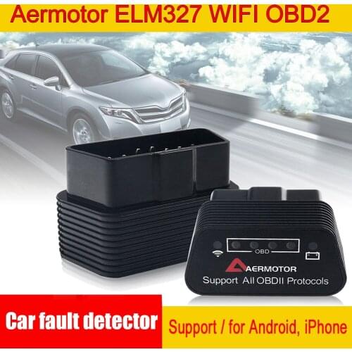 Aermotor ELM327 WIFI OBD2 Support Android Car Fault Detector Suitable for Android & Apple