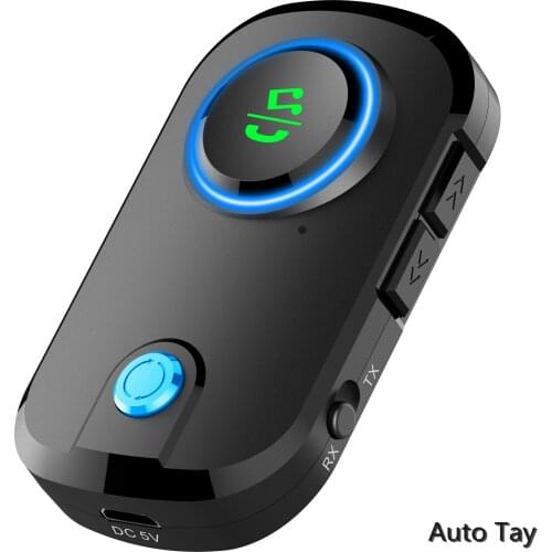 ABS Bluetooth 5.0 Audio Transmitter Receiver 5V Music Wireless Adapter Dongle For PC TV Headphone Car Speaker Accessories