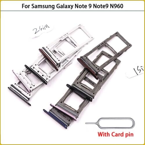 For Samsung Galaxy Note 9 Note9 N960 New SIM Card Adapter And Micro SD Card SIM Tray Holder Slot With Card Pin Replace