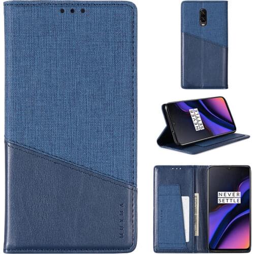 For Oneplus 6T Case Flip Wallet Card Book Phone Shell for OnePlus 6 Leather Luxury Case One Plus 6T Magnetic Shockproof Cover