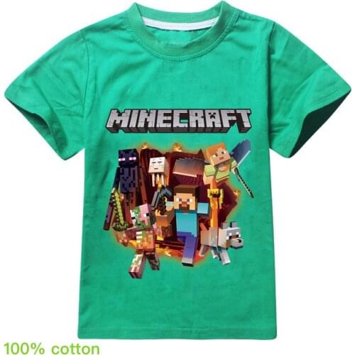 Boys and Girls 3D T-shirt Summer Game Print T-shirt Cartoon Animation Kids Clothes tees 2021New Baby Clothes Comfortable t shirt