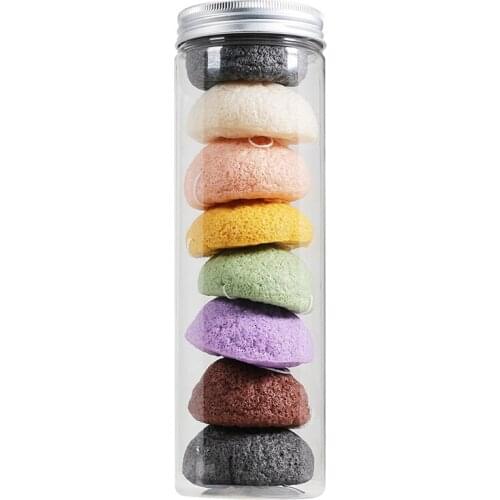 Konjac Sponge Cosmetic Puff Face Cleaning Sponge Natural Konjac Puff Facial Cleanser Tool Wash Flutter;Natural Konjac Puff