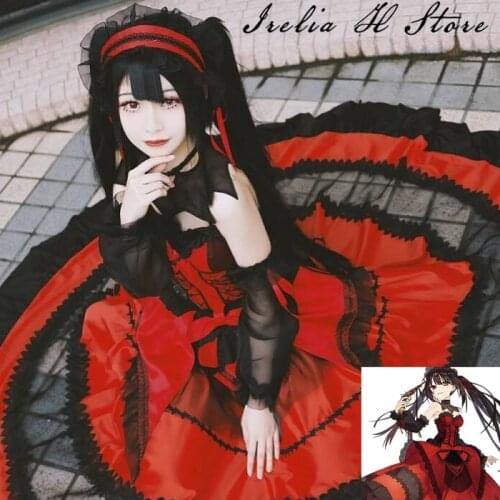 Nightmare Date a Live Anime Cosplay Tokisaki Kurumi Dress cosplay costume can custom made