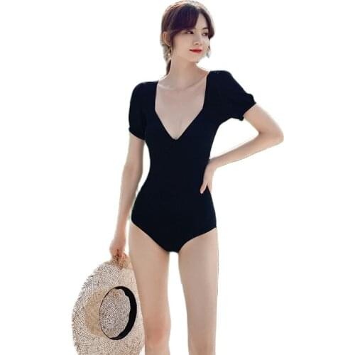Swimwear Aimuhu South Korea Summer New Style Dress-Two-Piece Set Triangle Bikini Swimsuit Womens Holiday Short Sleeve