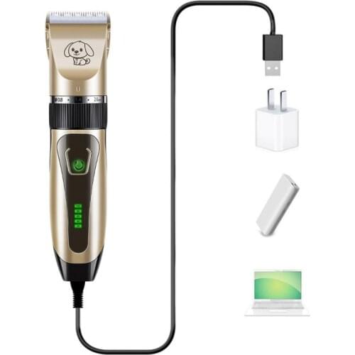 Pet Dog Shaver Clippers Rechargeable Puppy Hair Removal Clippers Trimmer Low Noise Dog Grooming Tool Home Supplies