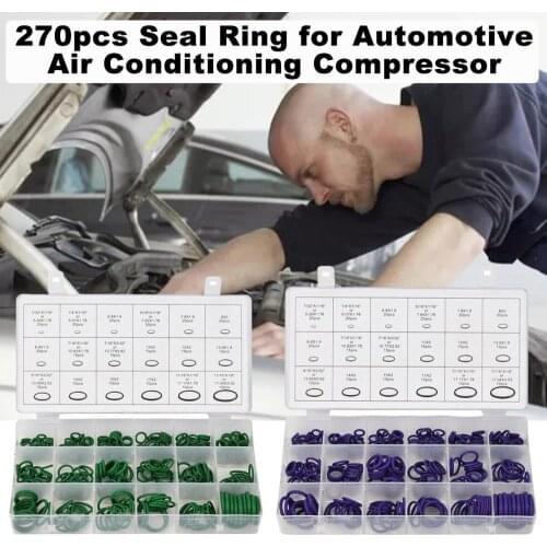 Multifunction 270 Pcs Assorted O RING SET Assortment Kit Rubber Seals Sink Tap Washers Plumbing Air Gas O Ring Seals Set Tool