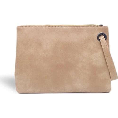 Fashion Solid Handbag Womens Clutch Bag Leather Women Envelope Bag Zipper Evening Bag Female Clutches Handbag Torebki Damskie