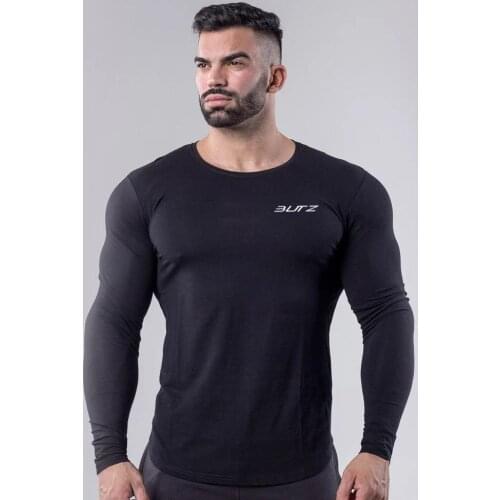 Mens Sports T-Shirt Fitness Bodybuilding Shirts Long Sleeve Basketball Jersey Compression Running T Shirt Gym Workout Tracksuit
