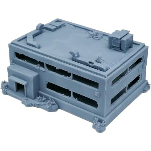 Outland Models Railway Scenery Structure Abandoned Commercial Building 1:220 Z Scale