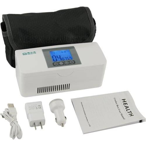 Portable Travel Medicine Freezer Diabetic Insulin Cooler Mini Fridge Case Box For car travel and home use Stored 3pcs Pen