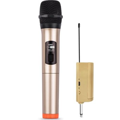 UX2 UHF Wireless Handheld Microphone System with Portable USB Receiver for Karaoke Business Meeting Speech Home Entertainment