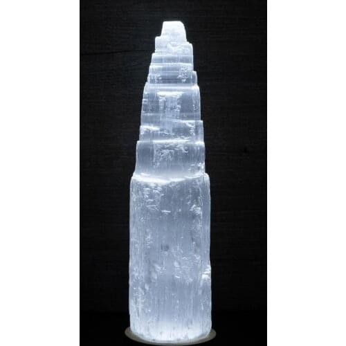 Selenite Tower Selenite Mini Protection Crystal Home Travel Collectibles