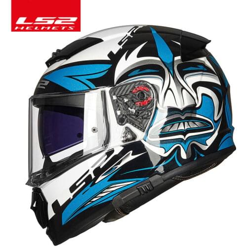 Original LS2 Breaker dual lens motorcycle helmet ls2 FF390 full face helmet with fog-free system