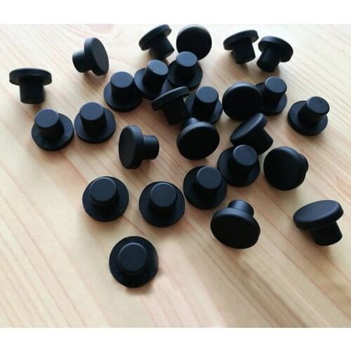 50pcs Silicone Rubber Sealing Plug Black Waterproof Hole Plug 9mm~19mm Blanking End Caps Pipe Tube Inserts Plugs Bungs