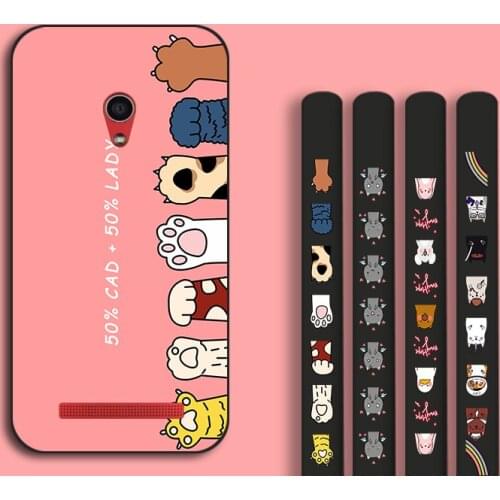 Silicone TPU Back Cover For Asus Zenfone Max Pro M2 ZB631KL ZB633KL ZB602KL 5Z ZS620KL ZE620KL Cute bear Side Pattern Case