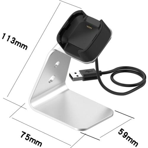 Replacement Charger For Fitbit Versa/ Versa Lite/SE- USB Fast Charging Dock Cable Stand Base Holder Smart watch Accessories New