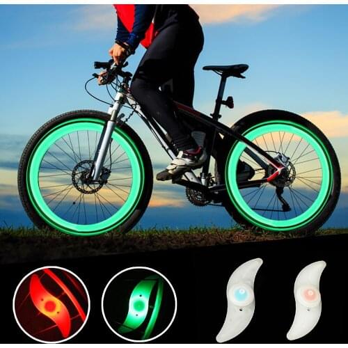 LED Bicycle Wheel Light Waterproof Bike Wheel Spoke Lamp Flashlight For MBT Bicycle Cycling Accessories Safety Warning Light
