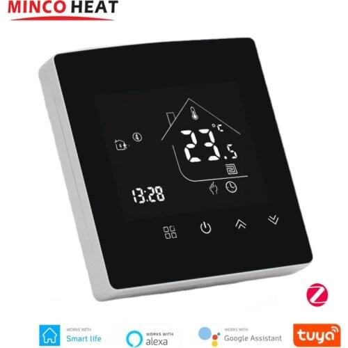 X5H Accuracy Round Shape Smart WiFi Floor Heating Thermostat Tuya Intellagent App Alexa Voice Control
