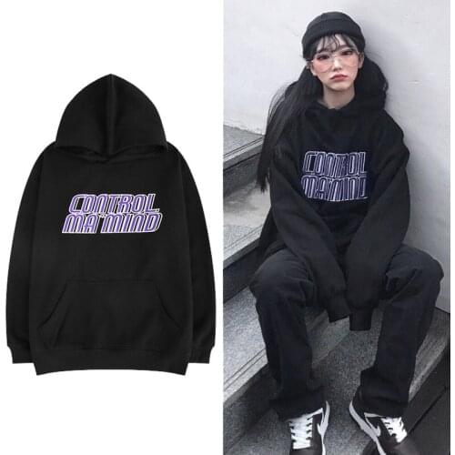 SUNOWE Streetwear Hip Hop Letters New Hoodie For Women Men Hoodies Solid Color Loose Sweatshirts Hooded Pullover Casual Tops