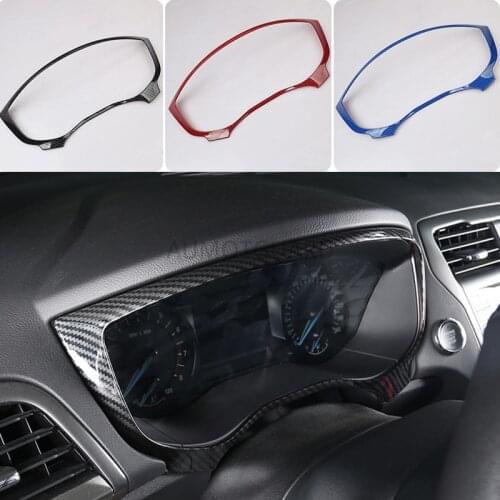 Carbon Fiber Steering Wheel Dashboard Panel Decorative Frame Cover Trim For Ford Fusion Mondeo 2013 2014 2015 2016 2017 2018