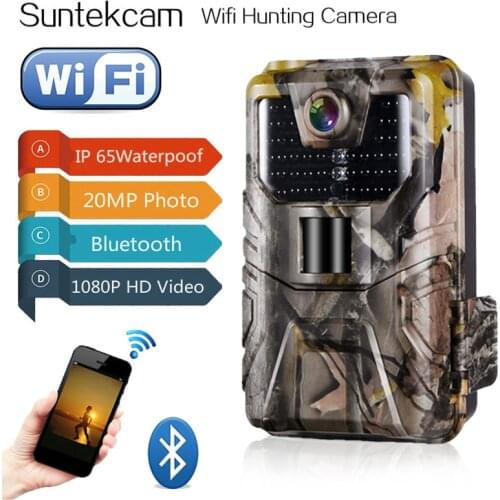 Wifi Hunting Night Cameras APP Surveillance Wireless Bluetooth Control Wifi900 1080P Night Vision Wildlife Photo Traps Record