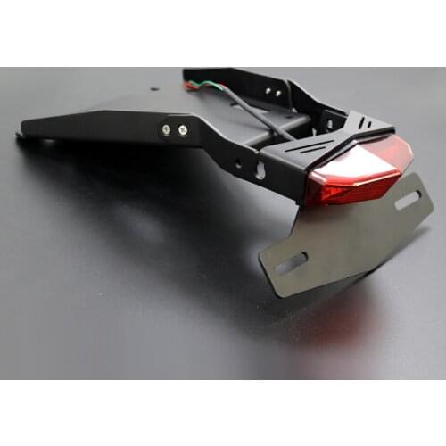 Motorcycle Tail Mount License Plate Bracket Brake Rear Lamp Taillight For BMW R NINE T 2014-2018 R9T