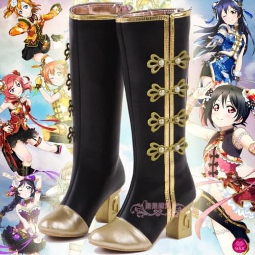 Hot Sale Lovelive Cosplay Shoes Maki Nishikino Minami Kotori Awaken Love Live Cosplay Honoka Cosplay shoes Boots 34-46 size