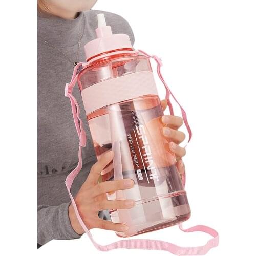 2021 New Sport Drinking Water Bottle BPA Free 650Ml 1000 Ml 2000ml 3000Ml Plastic Water Drinking Straw Bottle for Water