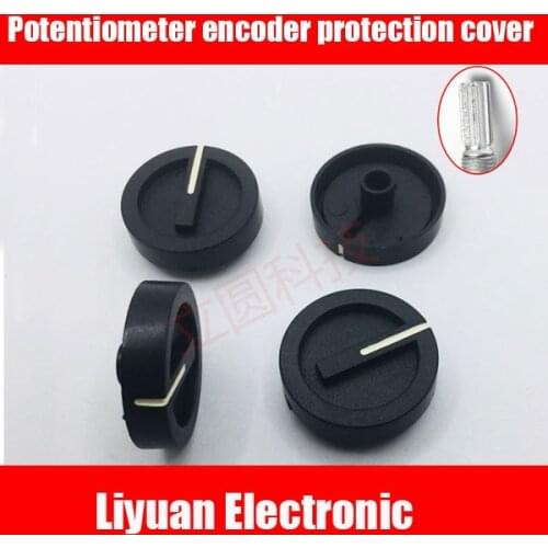 30pcs Round handle knurled shaft knob cap/Potentiometer encoder protection cover/plastic instrument switch knob accessories