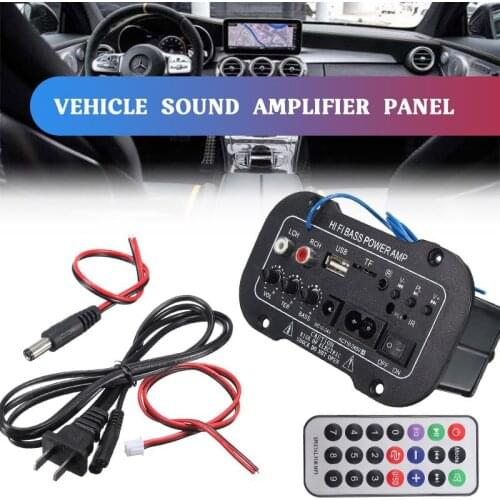 30W Power Amplifier Board Audio bluetooth Amplificador USB dac FM radio TF Player Subwoofer DIY Amplifiers For Motorcycle Car