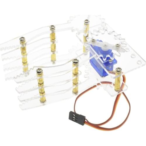 Acrylic robot Claw Manipulator Arm SG90 servos smart robot gripper for arduino SNM200