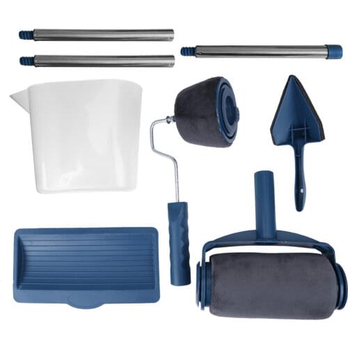 Seamless Paint Roller Brush Set with Color Box Multifunctional Household Wall Decorative Paint Roller Brush Tool