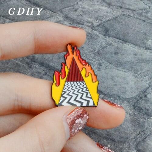 GDHY Twin Peaks Dougie Jones Pins Brooch Charm featuring The Red Room Mr Jackpots Hello Enamel Pins Backpack Badge Lucky Gift