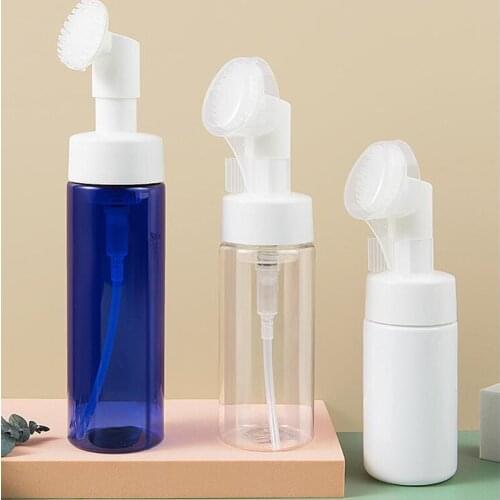 100ml 150ML 200ml foam pump bottle, clear blue white shampoo pet bottle, Cleaning Makup Foam Bottles, liquid soap bottle