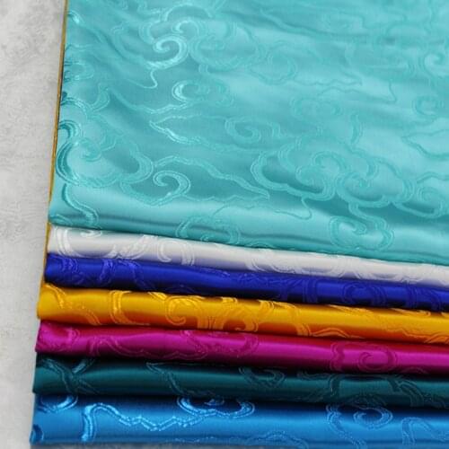 CF420 1yard Solid Clouds Brocade Fabrics Chinese Silk Brocade Jacquard Fabric For Chinese Dress For Adults Chinese Style Cushion