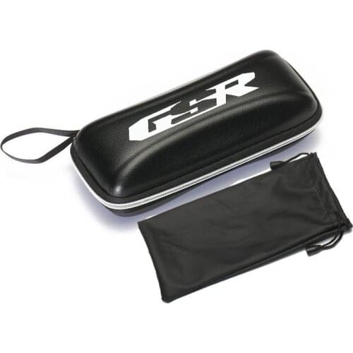 For Suzuki GSR 750 GSR600 GSR400 GSR 600 400 GSR750 Black leather printing logo glasses Case sunglasses Case Box