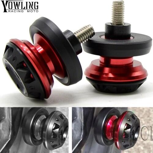 For SUZUKI GSXR1000 B-KING SV650/S DL650 V-STROM CNC Aluminum Accessories Swingarm Spools Slider 8mm Swing arm Stand Screws