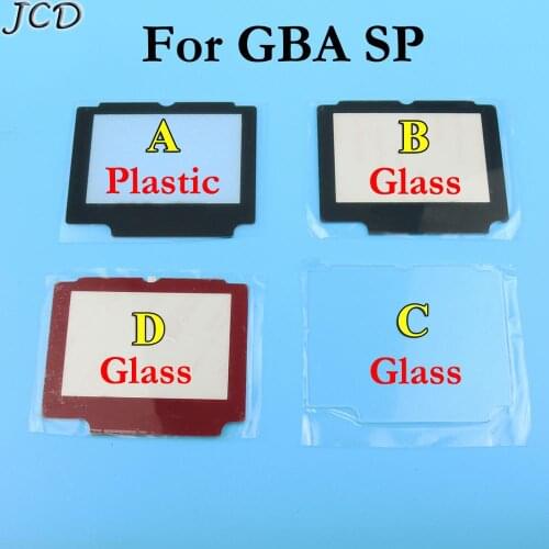 JCD For GameBoy Advance SP Glass plastic Protection Panel Replacement Screen Lens Protector For GBA SP