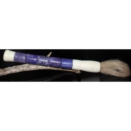 Collection Old Chinese Calligraphy Painting Inlaid Jades Large Brush/15