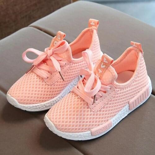 Children shoes 2020 summer girls boys casual shoes breathable mesh kids sneakers white chaussure enfant garcon fille