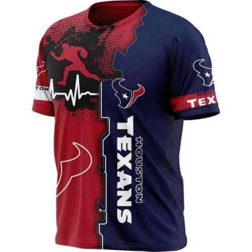 Summer New Short-sleeved Printed T-shirt 2021NFL Fans Sports Easy-to-dry Mesh Casual T-shirt Titan Offensive Mens Shirt