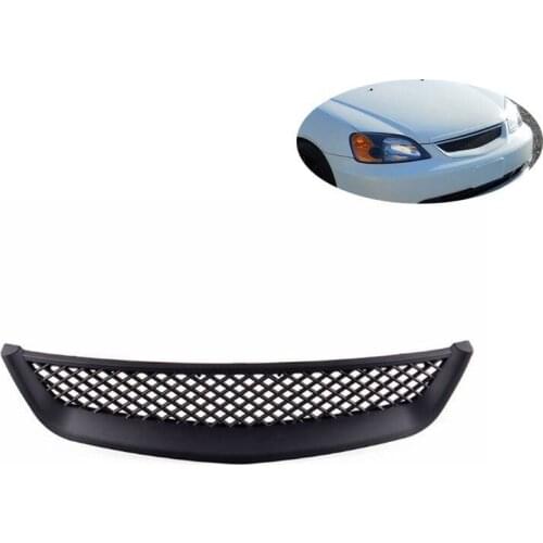Hot Sale Front Racing Grill For Honda Civic 2001-2003 Front ABS Hood Grill Grille Car Accessories