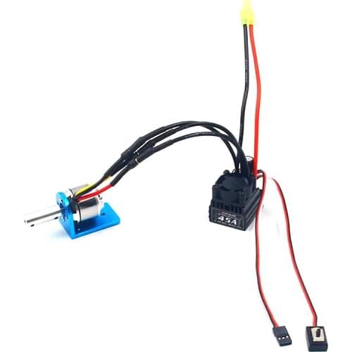 FATJAY RC power system combo 2-3s 2627 4200KV motor 45A ESC with mount and coupler brushless upgrade 45cm radio control boats