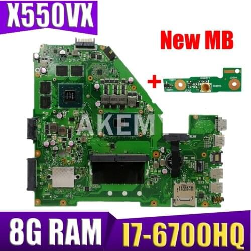 X550VX motherboard for ASUS X550VX FZ50VX FH5900V I7-6700HQ GTX950M 8GB video card laptop motherboard tested 100% work original