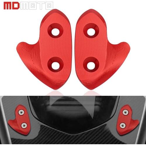 Motorcycle CNC Windscreen Driven Mirror Eliminators Cap For Yamaha YZF-R1 YZFR1 YZF R1 2015 2016 2017