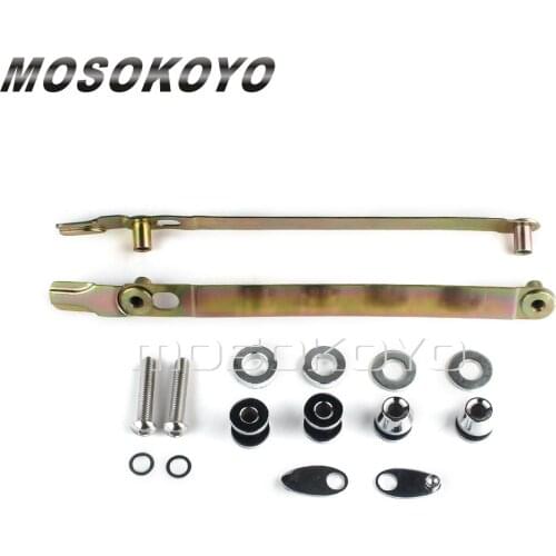 Motorcycle Detachable Sissy Bar Rack Rear Fender Mounting Brackets Docking Hardware Kit 54097-10 For Harley Dyna FXDWG 2010-2017