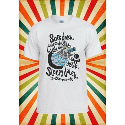 Soft Warm Sleepy Little Dalek Funny Men Women Vest Tank Top Unisex T Shirt 1864