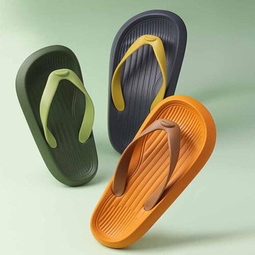 2021 New Women Flip Flops Sandales Summer Non-slip Sandalias Fashion Slippers Couple Non-slip Pinch Men Sandals Chanclas Mujer