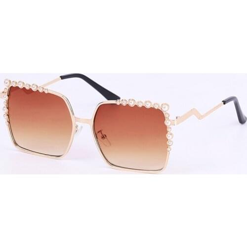 Imitation Sunglasses Women Driver Fashion Diamond Square Ladies Black Sunglass Luxury Brand Metal Sun Glasses Designer Eyewea